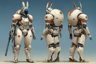do sci fi character, robots and mecha