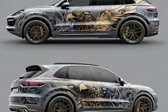design a stunning custom car wrap for your vehicle