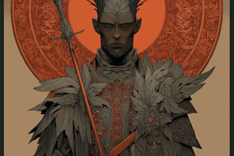 paint a dark fantasy portrait