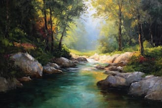 paint oil painting landscape