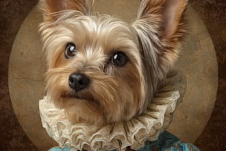pet portrait into cute disney style