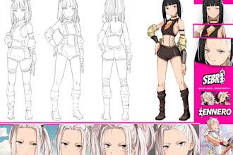 create anime expression sheet for oc