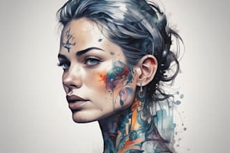 design a custom fine line minimal tattoo