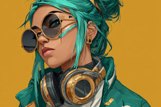 create custom nft art cartoon, mascot, avatar illustration