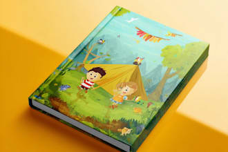 children book illustrations and children book cover