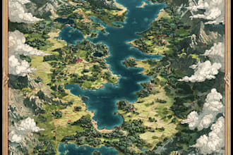 paint a fantasy map