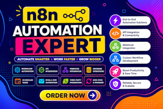 build n8n automation, n8n ai agent, n8n workflow or ai workflow automation
