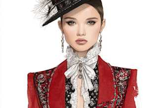 make a fashion illustration