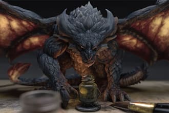 paint your dark fantasy creature