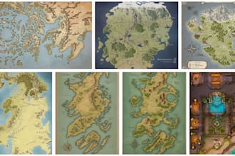 draw dnd map fantasy map battle map world map city map rpg campaign tabletop map