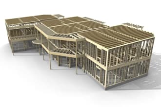 create realistic timber frame and light gauge steel bim models using vertex bd