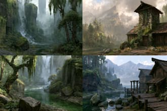 paint an environmental concept art