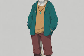 draw furry art illustration for you
