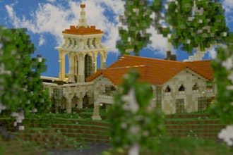 build custom minecraft builds, maps, spawn, house, minecraft plugin for your smp