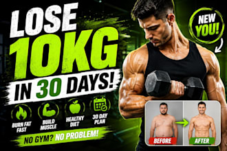 create professional fitness and gym youtube thumbnails