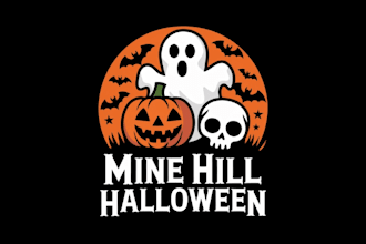 do make new style mine hill halloween vintage logo design