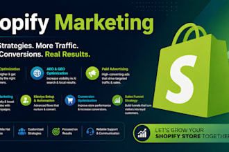 be your professional shopify marketing expert