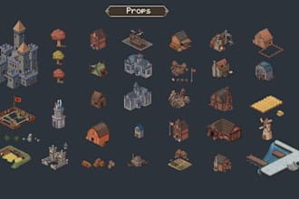 isometric pixel art environments, tilesets, and game assets for your indie game