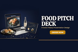 design a food pitch deck for investors
