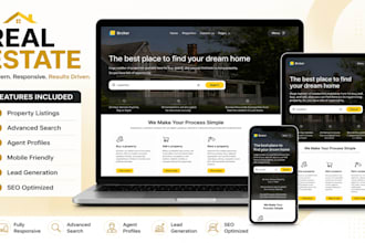 design a professional property listing and realtor website on wordpress