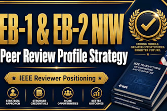 do ieee elsevier springer peer review invite for eb1a eb2 niw