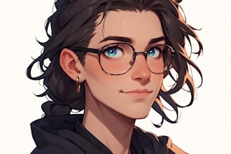 create a beautiful character artwork for you