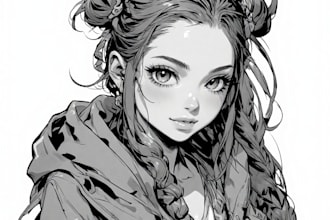 custom make illustration in or manga style