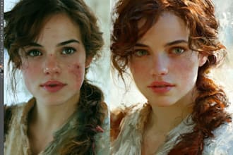 draw realistic digital portrait art
