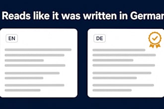 translate english to german as a native speaker