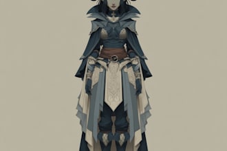 paint a dark fantasy portrait