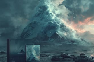 design a cover for your album and merch in vintage