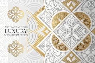 design abstract vector luxury geometric pattern design