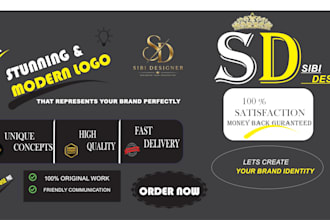 design a stunning modern minimalist business logo for your brand