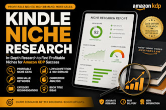 do profitable kindle niche research for amazon KDP