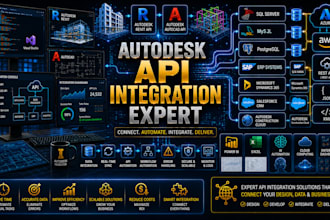 integrate revit autocad api, sql rest api, erp crm cloud database systems