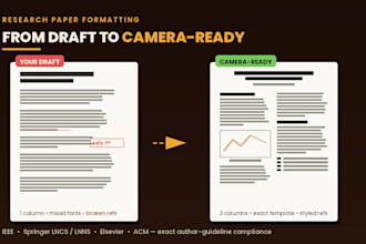 format your research paper in ieee, springer or any template