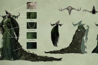 design character concept art for your video game