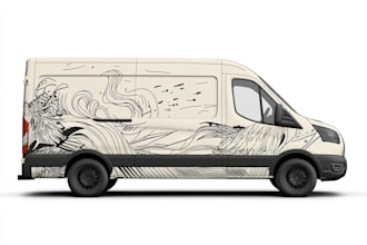 design a professional wrap for your car, bus, truck, etc