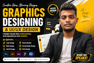 create professional graphic design and modern UI UX design