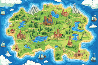 design a vector map illustration