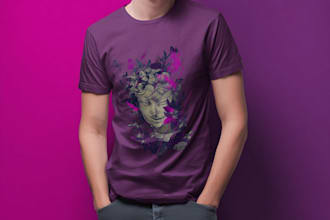 draw vintage western cowboy for tshirt or logo merchandise