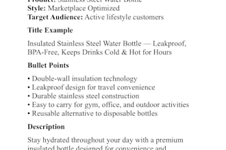 write SEO product descriptions for your online store