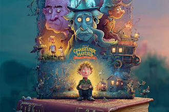 do cartoon book cover, children book cover design