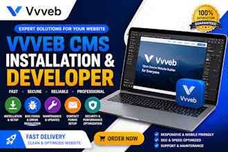 installation vvveb website cms developer bug fixing maintenance contact forms