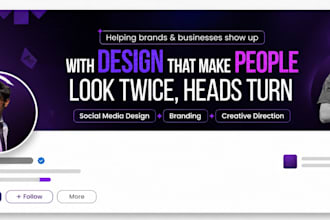 design a professional linkedin banner and profile branding
