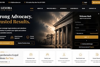 design and redesign professional law firm, attorney, lawyer, and notary website