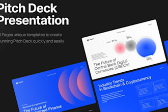 design investor pitch deck, powerpoint design and google slides