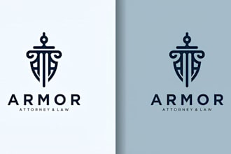 do a professional attorney, law firm and legal logo design