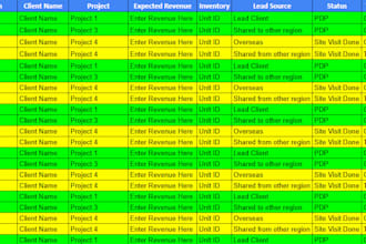 build an automated excel CRM tracker