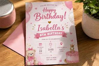 design a beautiful custom digital invitation in canva